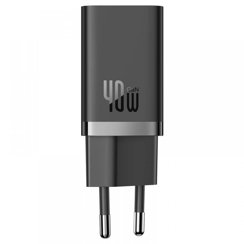 МЗП Baseus GaN5 Pro OS + Type-C to Type-C 40W (CCGP18010) Black