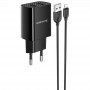 МЗП Borofone BA53A Powerway (2USB/2.1A) + Lightning Чорний