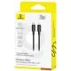 Дата кабель Baseus Silky Series OS Fast Charging Type-C to Lightning 20W (2m) (P10377701) Cluster Black Дата кабель Baseus Silky Series OS Fast Charging Type-C to Lightning 20W (2m) (P10377701) Cluster Black