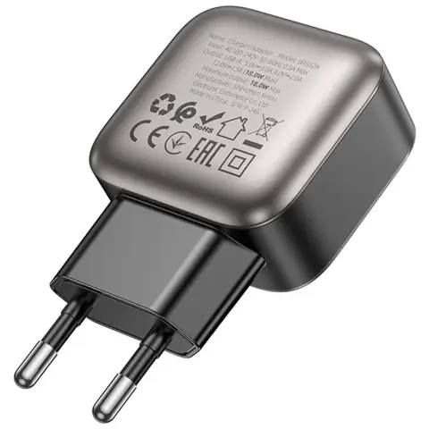 МЗП Borofone BAS52A Absolute QC3.0 18W (1USB-A) Black