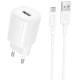 МЗП Borofone BA102A Pudding QC3.0 (1USB-A) + кабель USB to MicroUSB White