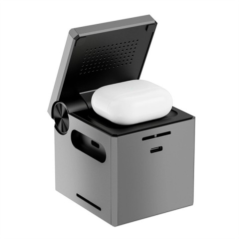 БЗП WIWU Wi-W030 Planeta Trio 3 in 1 Cableless charger Gray