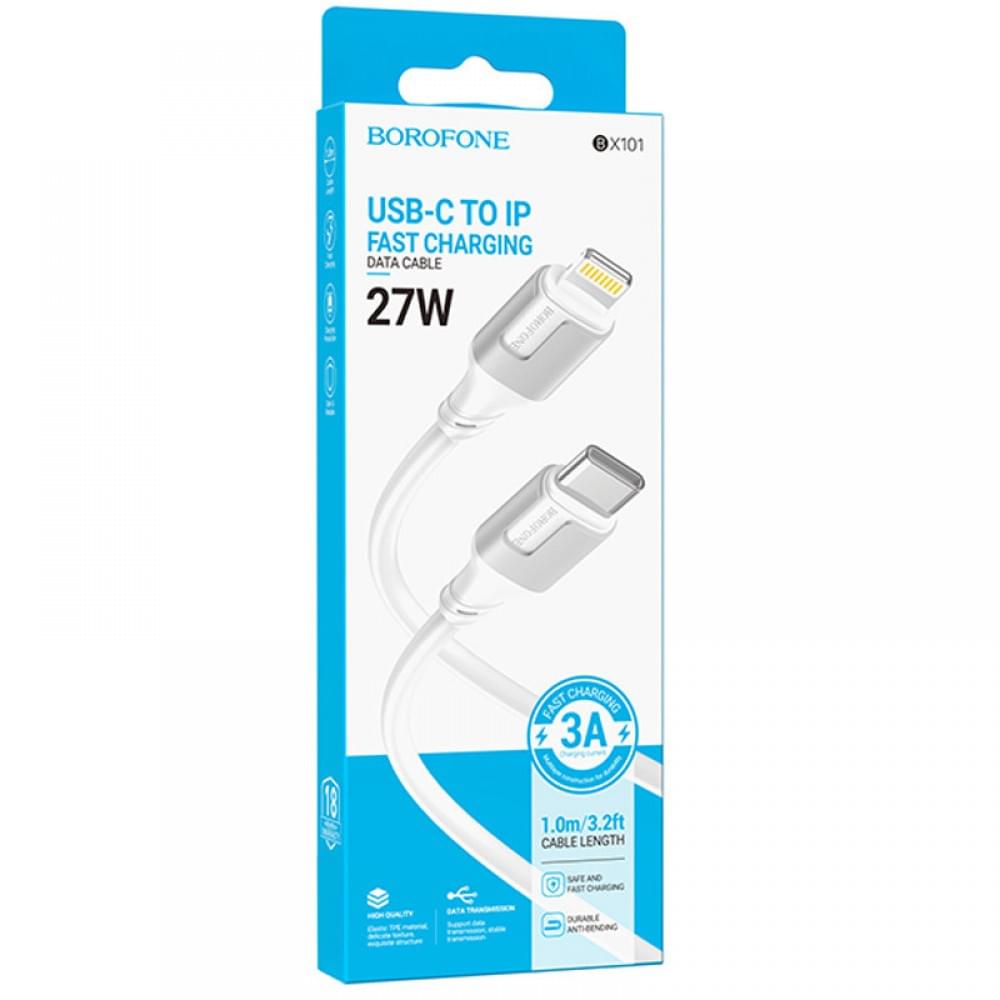 Дата кабель Borofone BX101 Creator 27W Type-C to Lightning (1m) White