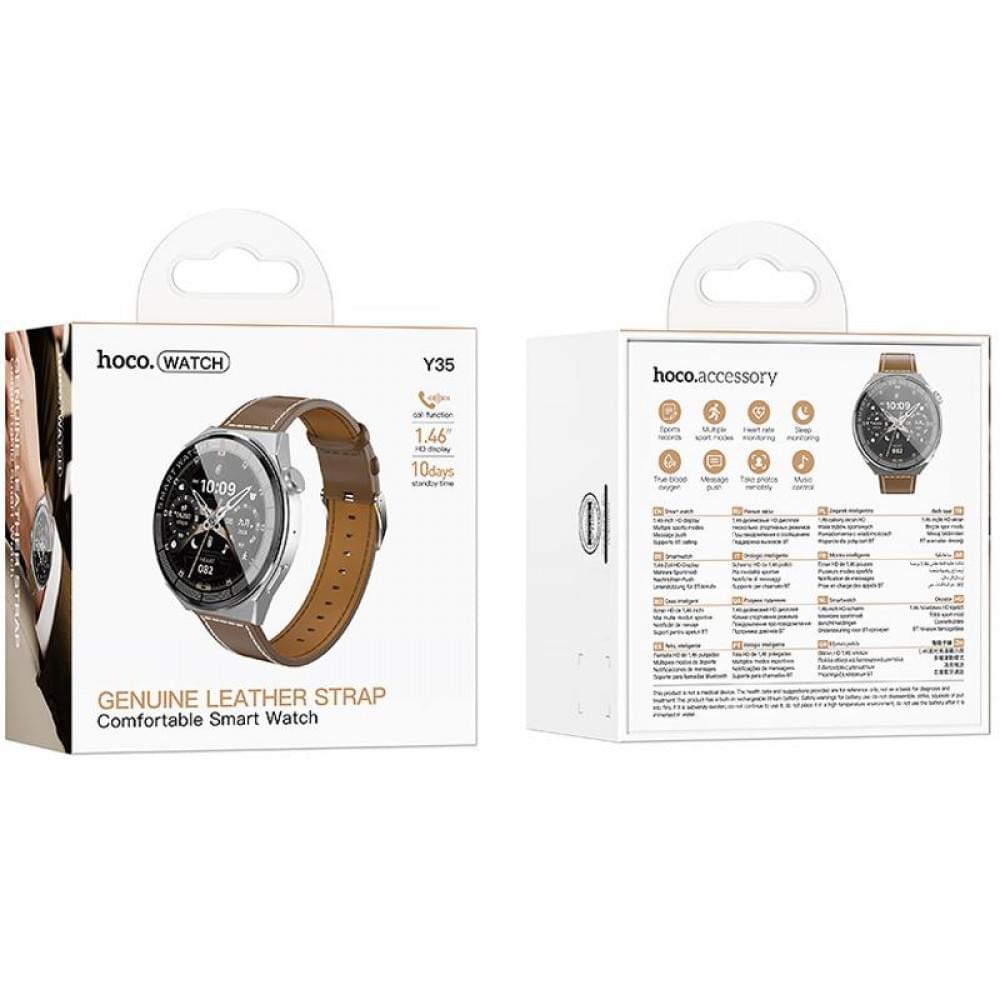 Смарт-годинник Hoco Smart Watch Y35 Smart sports watch (call version) Silver