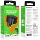 МЗП Borofone BAS22A Fortune PD20W+QC3.0 (1USB-A/1C) + кабель Type-C to Type-C Black