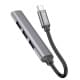 Перехідник Hoco HB26 4in1 (Type-C to USB3.0+USB2.0*3) Metal gray