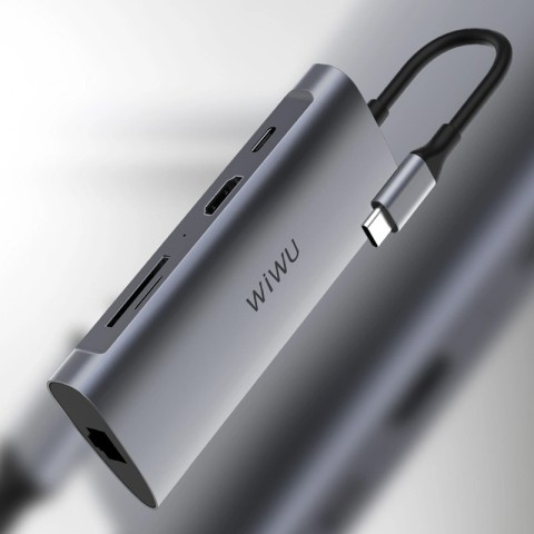 Перехідник HUB WIWU Alpha 831HRT Grey