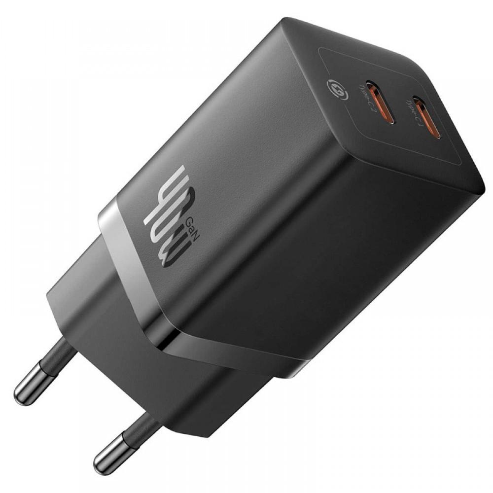 МЗП Baseus GaN5 Pro OS + Type-C to Type-C 40W (CCGP18010) Black