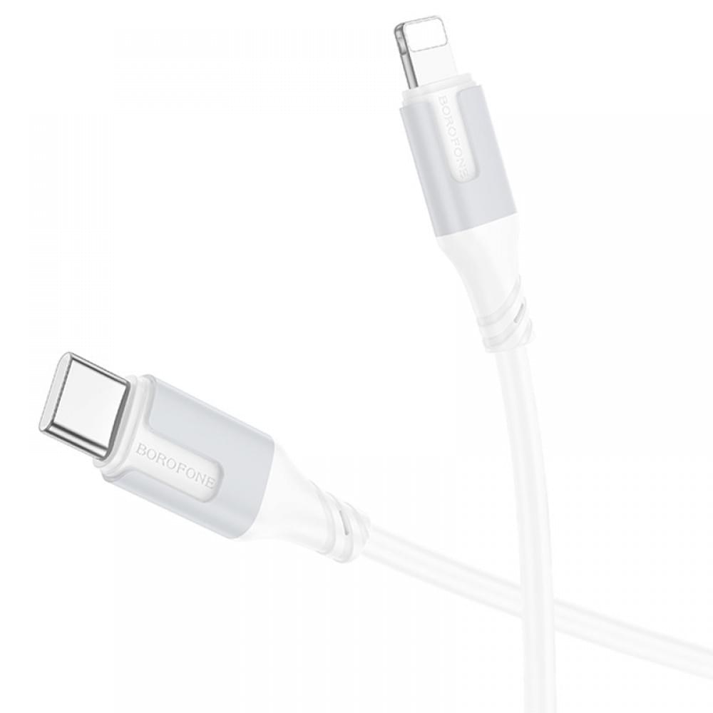 Дата кабель Borofone BX101 Creator 27W Type-C to Lightning (1m) White