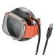 БЗП Hoco CQ18 Flash 2in1 Magnetic + iWatch (with retractable cable Type-C) Silver
