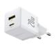 МЗП Baseus Palm Fast Charger 20W (1USB-A/1C) + кабель Type-C to Type-C (P10111608) Moon White