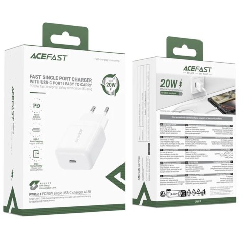 МЗП Acefast A130 PD20W (1USB-C) White