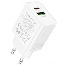 МЗП Borofone BA88A Navy PD20W+QC3.0 (1USB-A/1C) White