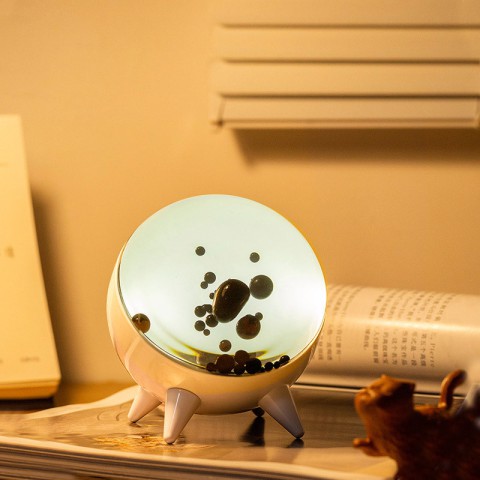 Музична ритмічна декоративна лампа CLT-002 з ферорідиною White