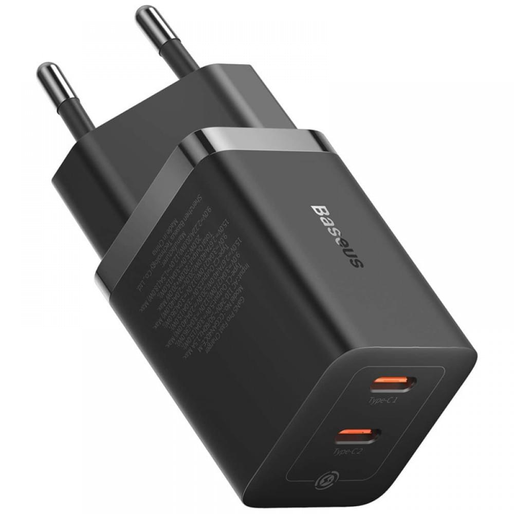 МЗП Baseus GaN5 Pro OS + Type-C to Type-C 40W (CCGP18010) Black