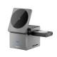 БЗП WIWU Wi-W030 Planeta Trio 3 in 1 Cableless charger Gray