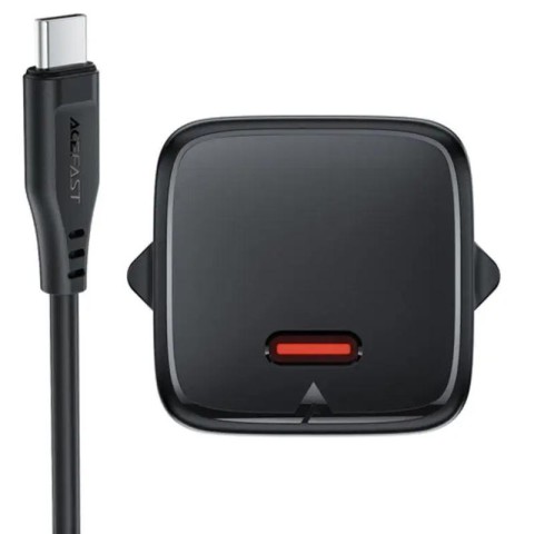 МЗП Acefast A118 PD30W GaN (1USB-C) + кабель Type-C to Lightning Black