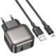 МЗП Borofone BAS52A Absolute QC3.0 18W (1USB-A) + кабель USB to MicroUSB Black