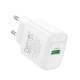 МЗП Hoco C140A Smart QC3.0 18W (1USB-A) White