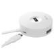 Перехідник HUB Baseus Round Box USB to USB 3.0 + 3USB 2.0 (CAHUB-F) Білий