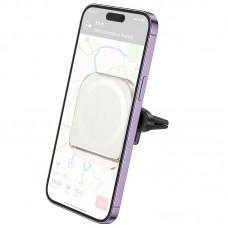 Автотримач Hoco H42 Crystal ring magnetic (air outlet) White