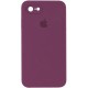 Чохол Silicone Case Square Full Camera Protective (AA) для Apple iPhone 6/6s (4.7") Бордовий / Maroon