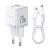 МЗП Baseus Palm Fast Charger 20W (1USB-A/1C) + кабель Type-C to Type-C (P10111608) Moon White