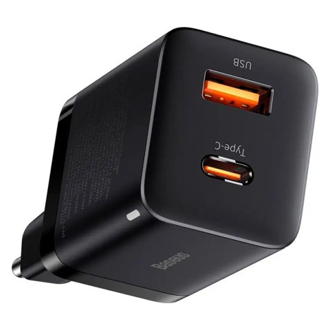 МЗП Baseus Super Si Pro Quick Charger 30W (1USB-A/1C) (CCSUPP-E) Black