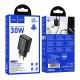 МЗП Hoco N63 Gentle PD30W+QC3.0 (1USB-A/1C) Black