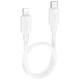 Дата кабель Hoco X96 Hyper Type-C to Lightning 20W (0.25m) White
