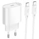 МЗП Hoco C109A Fighter PD20W (1USB-C) + кабель Type-C to Type-C White