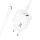 МЗП Hoco CS55A Surplus PD30W+QC3.0 (1USB-A/1C) + кабель Type-C to Type-C White
