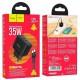 МЗП Hoco N29 PD35W (2USB-C) + кабель Type-C to Type-C Black