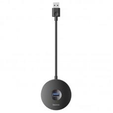 Перехідник HUB Baseus Round Box USB to USB 3.0 + 3USB 2.0 (CAHUB-F) Чорний