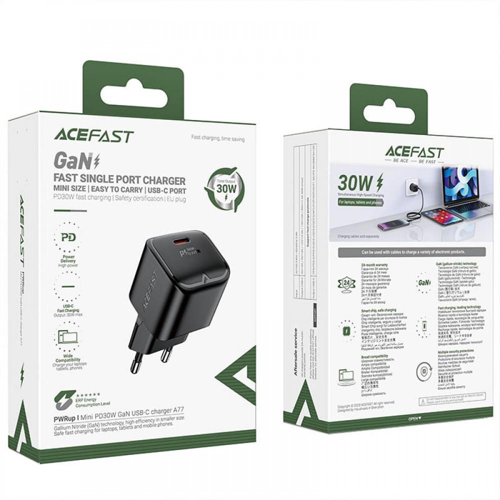 СЗУ Acefast A77 mini PD30W GaN (1USB-C)