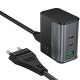 МЗП Hoco CS76A Star Speed PD70W (1USB-A/2C) Midnight Black