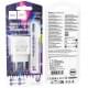 МЗП Hoco C109A Fighter PD20W (1USB-C) + кабель Type-C to Type-C White