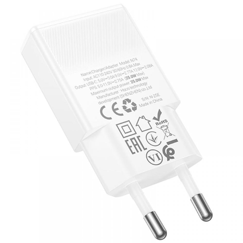 МЗП Hoco N74 Speed ultra-thin PD25W (1USB-C) White