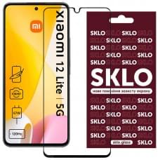 Захисне скло SKLO 3D для Xiaomi 12 Lite Чорний