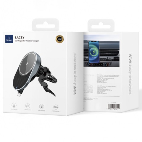 Автотримач з БЗП WIWU CH-315 Gray