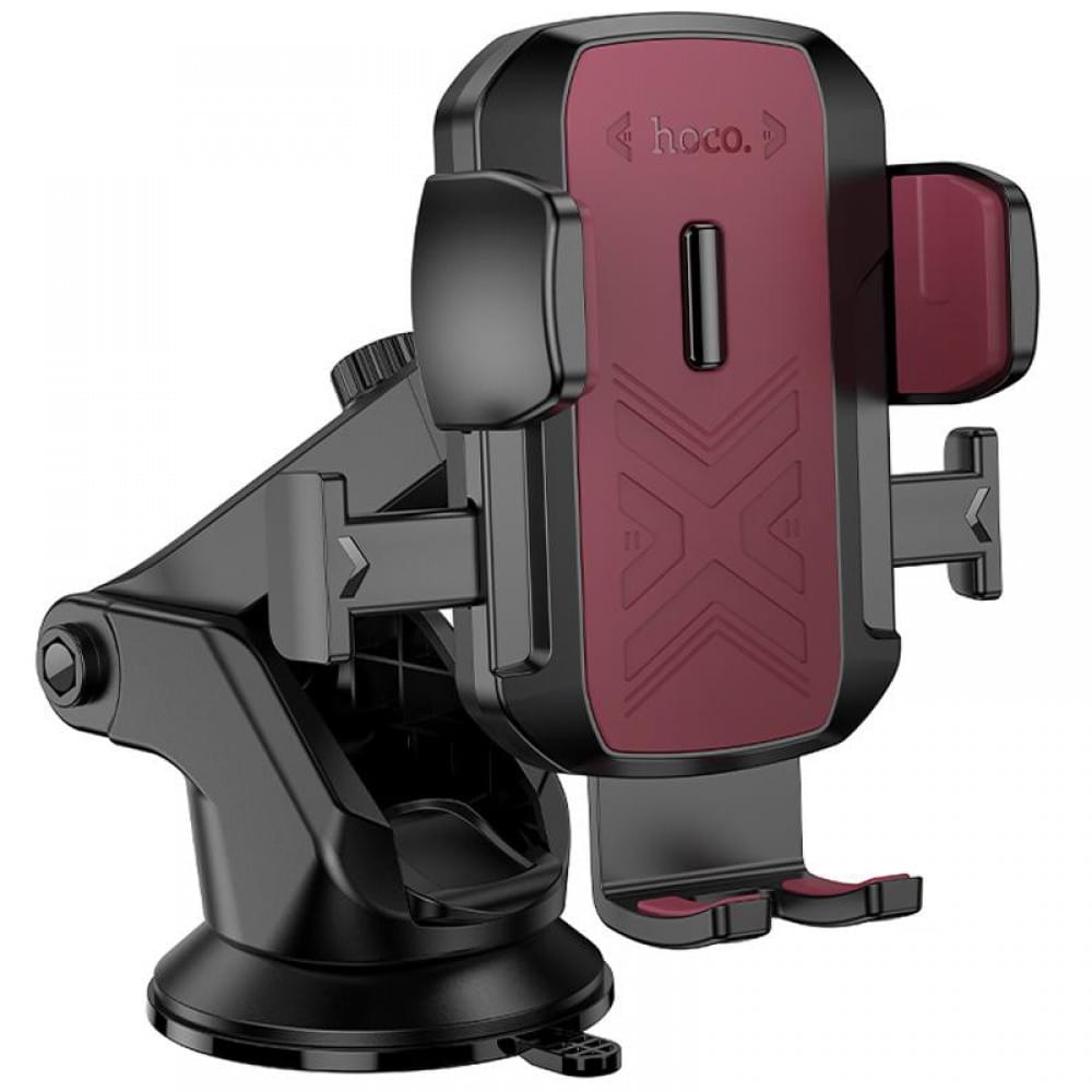 Автотримач Hoco H65 Gamble one-button (center console) Black / Red