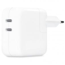 МЗП 35W Dual Power Adapter for Apple (2USB-C) (AAA) (box) White