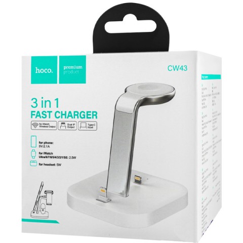 БЗП Hoco CW43 Graceful 3-in-1 White