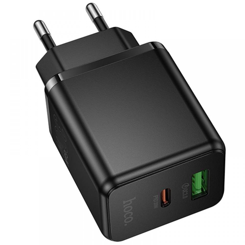 МЗП Hoco C157A Smart PD30W+QC3.0 (1USB-A/1C) Black