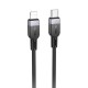 Дата кабель Hoco X109 Energy silicone Type-C to Lightning (1m) Black