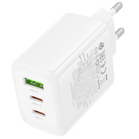 МЗП Borofone BN32 Cargador PD65W (1USB-A/2C) White