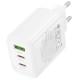 МЗП Borofone BN32 Cargador PD65W (1USB-A/2C) White