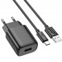 СЗУ Hoco C134A Solid 1USB-A 12W + Type-C