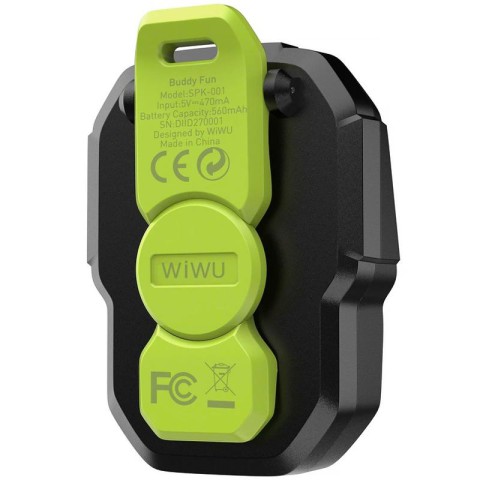 Bluetooth Колонка WiWU SPK-001 Buddy Fun with Magnetic Clip Green
