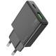 МЗП Hoco N38 Delgado PD20W+QC3.0 (1USB-A/1C) Black